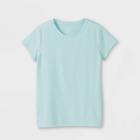 Girls' Short Sleeve T-shirt - All In Motion Aqua Green