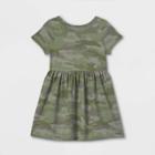 Toddler Girls' Knit Short Sleeve Dress - Cat & Jack Green