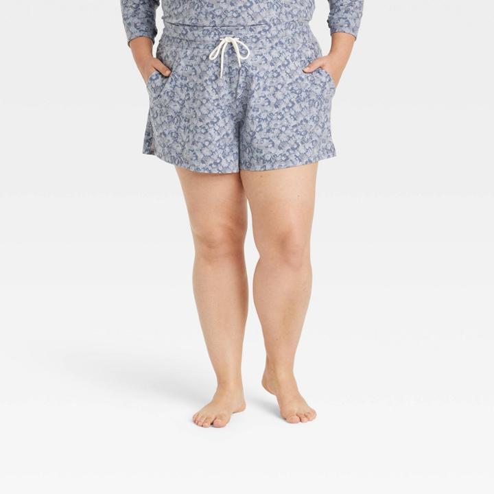 Women's Plus Size French Terry Shorts - All In Motion Azure