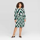 Women's Plus Size Long Sleeve Crewneck Dress - Who What Wear White 3x, Women's,