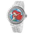 Women's Disney Ariel Enamel Spark Watch - White,