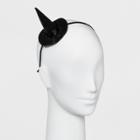Target Women's Metal Headband With Glitter Witch Hat And Simulated - Black