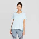 Women's Short Sleeve Woven Pieced T-shirt - C9 Champion Ice Blue