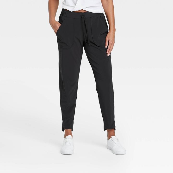 Women's Stretch Woven Pants - All In Motion Black