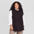 Women's Tabard Wrap Jacket - A New Day Black