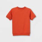Kids' Short Sleeve Pullover Sweatshirt - Cat & Jack Orange