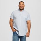 Target Men's Big & Tall Short Sleeve Button-down Shirt - Goodfellow & Co School Blue