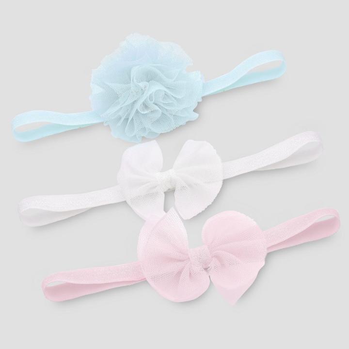 Baby Girls' 3pk Headwraps - Just One You Made By Carter's One Size,