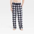 Men's Buffalo Plaid Microfleece Pajama Pants - Goodfellow & Co Black