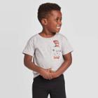 Toddler Boys' Dr. Seuss Cat In The Hat Pocket T-shirt - Light Gray