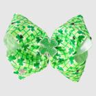 Girls' Jojo Siwa Plaid St. Patrick's Day Hair Clip Bow - Green