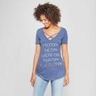 Women's Short Sleeve Weekday Chardonnay Graphic T-shirt - Awake Navy