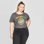 Harry Potter Women's Hogwarts Plus Size Short Sleeve Graphic T-shirt (juniors') - Charcoal