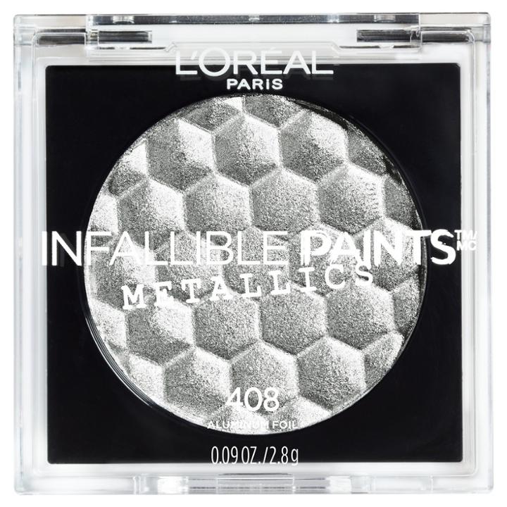 L'oreal Paris Infallible Eye Paints Metallics 408 Aluminium Foil