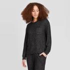 Women's Perfectly Cozy Lounge Sweatshirt - Stars Above Charcoal Xs, Women's, Grey