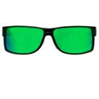 Breed Men's Stratus Polarized Sunglasses With Aluminum Frame And Arms - Silver/green,