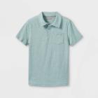 Boys' Knit Polo Short Sleeve Shirt - Cat & Jack Green