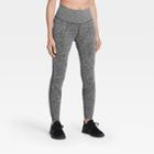 Women's Mid-rise Seamless Open Work 7/8 Leggings 25 - All In Motion Charcoal Gray