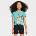 Girls' Picnic Short Sleeve Graphic T-shirt - Cat & Jack Turquoise Blue