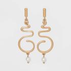 Open Squiggly Earrings - A New Day Gold