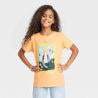 Kids' Piccolina Amelia Earhart Short Sleeve Graphic T-shirt - Melon Orange
