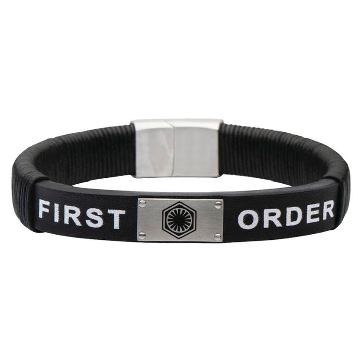 Men's Star Wars Stormtrooper Laser Etched Stainless Steel Dog Tag Pendant With Chain (22), Black/silver