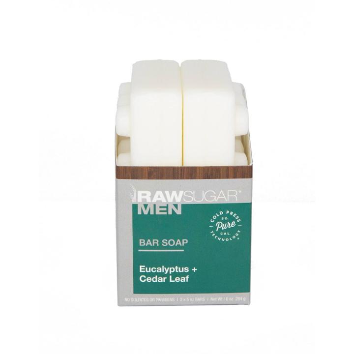 Raw Sugar Men's Bar Soap Eucalyptus + Cedar