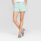 Target Women's High-rise Chino Shorts - A New Day Turquoise