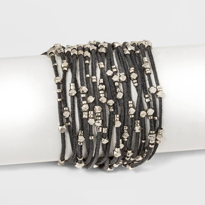 Beads With Fabric Bracelet (7.5) - Universal Thread Worn