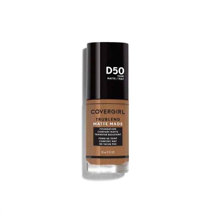 Covergirl Trublend Matte Made Foundation D50 Deep Golden