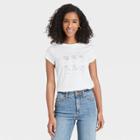 Women's Short Sleeve T-shirt - Universal Thread White/black