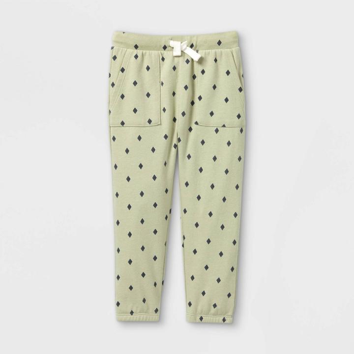 Toddler Boys' Printed Pocket Sweatpants - Art Class Green