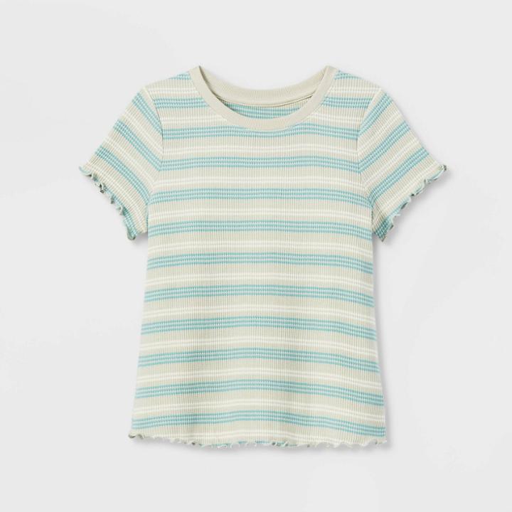 Girls' Short Sleeve Mini Waffle Shirt - Cat & Jack