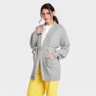 Women's Self Tie Shawl Cardigan - Who What Wear Gray