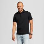 Target Men's Standard Fit Short Sleeve Elevated Ultra-soft Polo Shirt - Goodfellow & Co Black