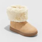 Toddler Girls' Opal Convertible Foldover Ankle Boot - Cat & Jack Chestnut (brown)