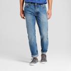 Men's Slim Straight Fit Selvedge Denim Jeans - Goodfellow & Co Medium Wash