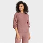 Women's Feather Yarn Lounge Pullover Sweater - Stars Above
