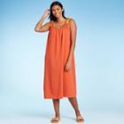 Women's Midi Cover Up Dress - Kona Sol Rust