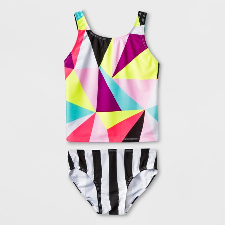 Plus Size Girls' Hypnotize Tankini Set - Art Class