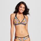 Women's Banana Print Sport Elastic Triangle Bikini Top - Xhilaration Banana Print D/dd Cup, Brown