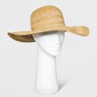 Women's Mix Braid Floppy Hat - A New Day Natural