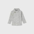 Toddler Boys' Shawl Collar Hooded Sweatshirt - Cat & Jack Gray