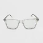 Women's Matte Square Blue Light Filtering Glasses - Wild Fable Clear