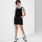 Women's Cord Pinafore - Wild Fable Black