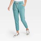 Women's Mid-rise Fleece Jogger Pants - Universal Thread Teal