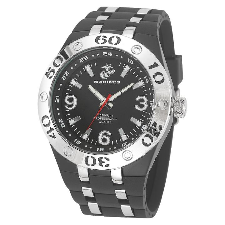 Men's' Wrist Armor U.s. Marine Corps C22 Analog Quartz Watch - Black,