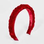 Girls' Velvet Braided Headband - Art Class Red