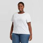 Women's Disney Classic Mickey Plus Size Short Sleeve Graphic T-shirt - White