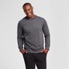 Men's Standard Fit Fleece Crew Neck Sweatshirt - Goodfellow & Co Charcoal (grey)